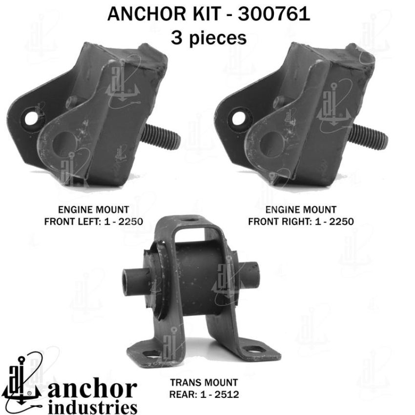 ANCHOR MOUNTS 300761 ENGINE MNT KIT