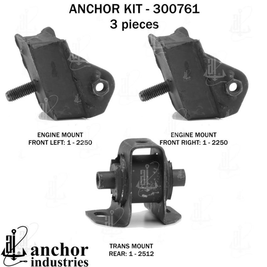 ANCHOR MOUNTS 300761 ENGINE MNT KIT