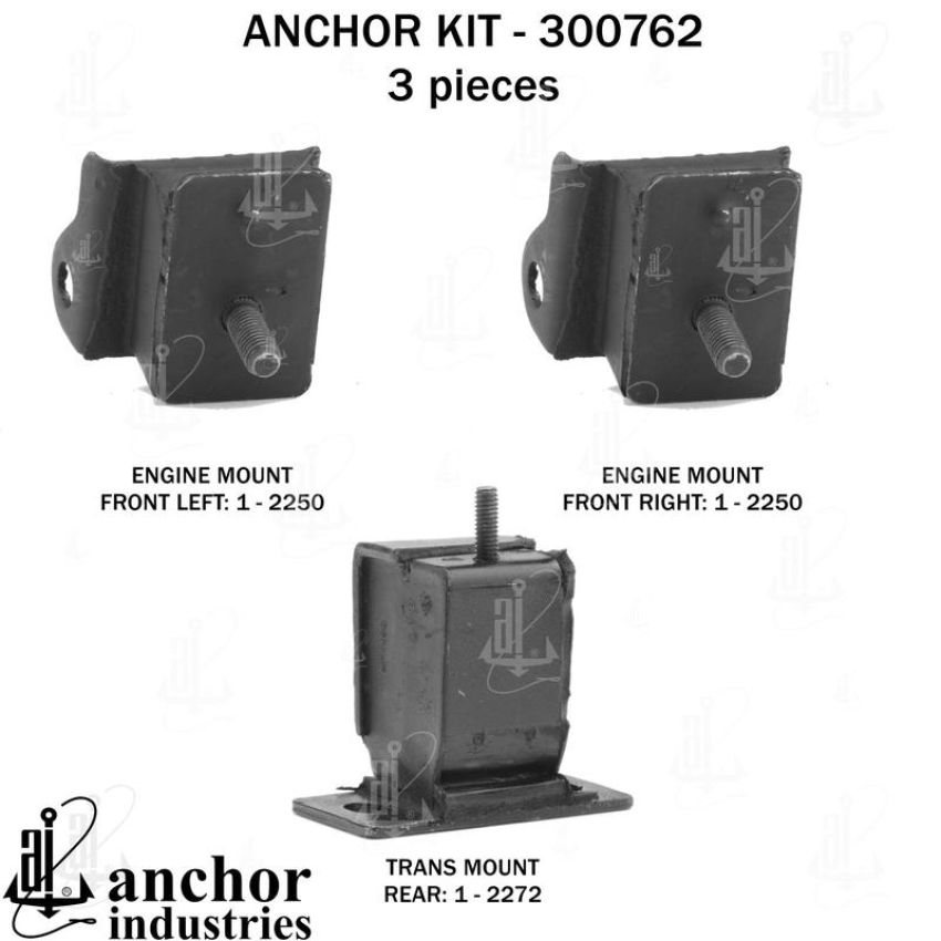 ANCHOR MOUNTS 300762 ENGINE MNT KIT