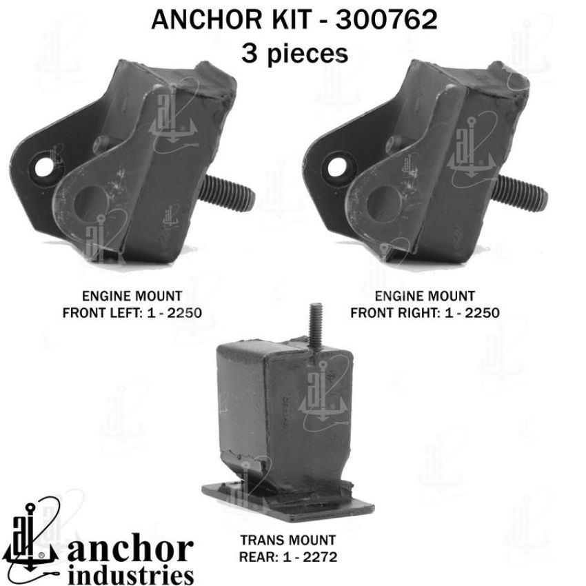 ANCHOR MOUNTS 300762 ENGINE MNT KIT