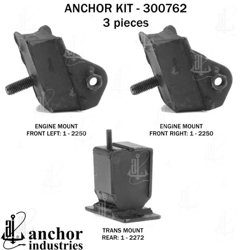 ANCHOR MOUNTS 300762 ENGINE MNT KIT