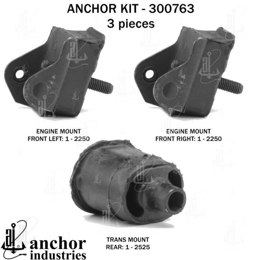 ANCHOR MOUNTS 300763 ENGINE MNT KIT