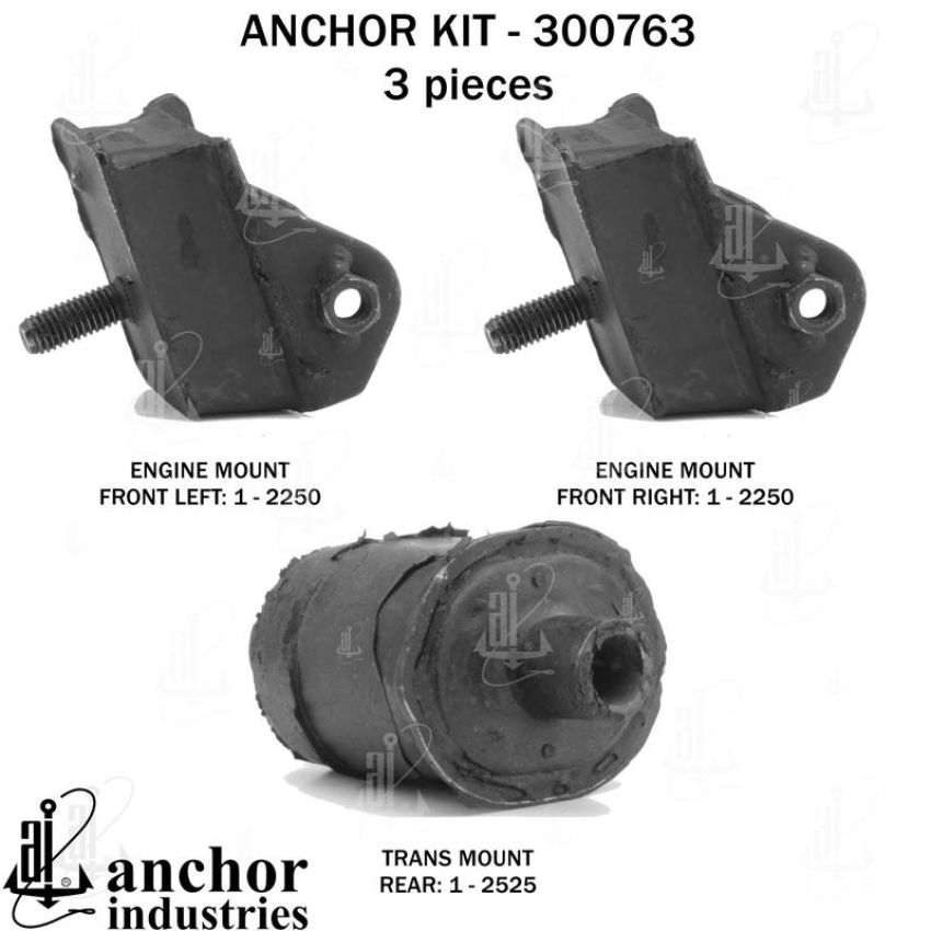 ANCHOR MOUNTS 300763 ENGINE MNT KIT