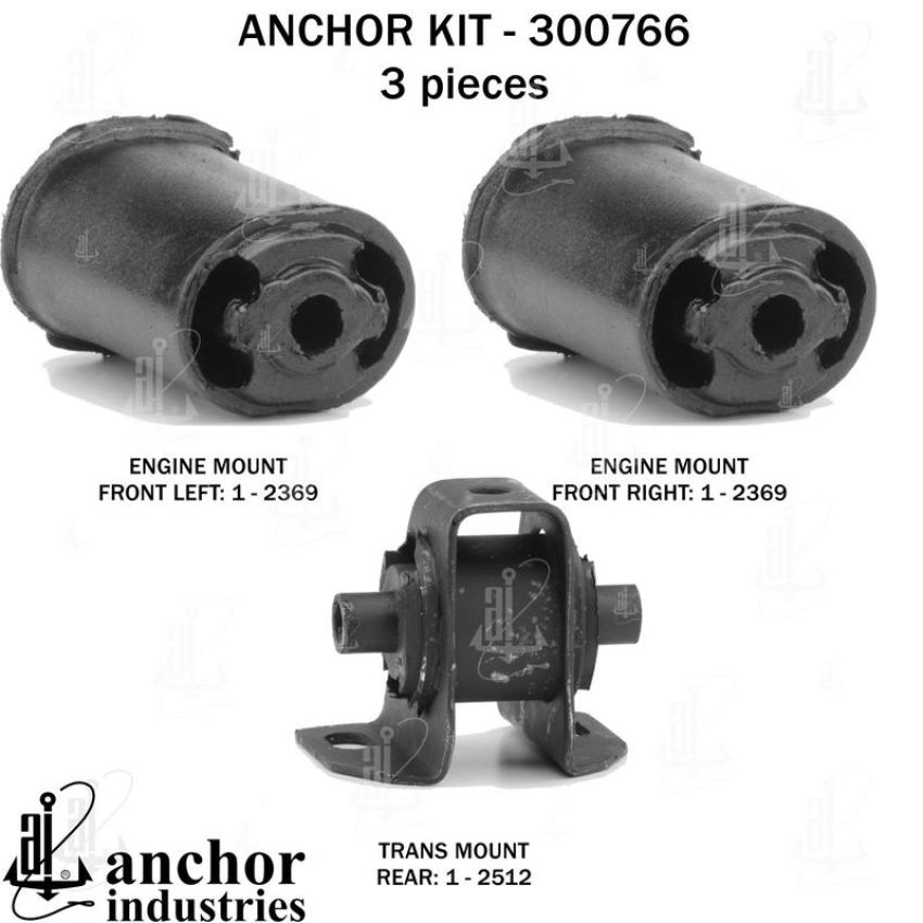 ANCHOR MOUNTS 300766 ENGINE MNT KIT
