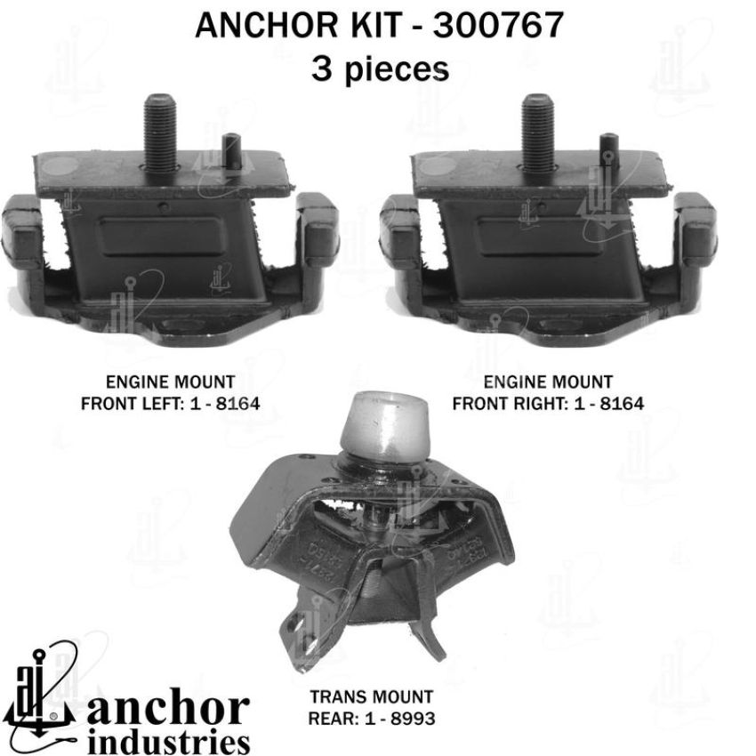 ANCHOR MOUNTS 300767 ENGINE MNT KIT