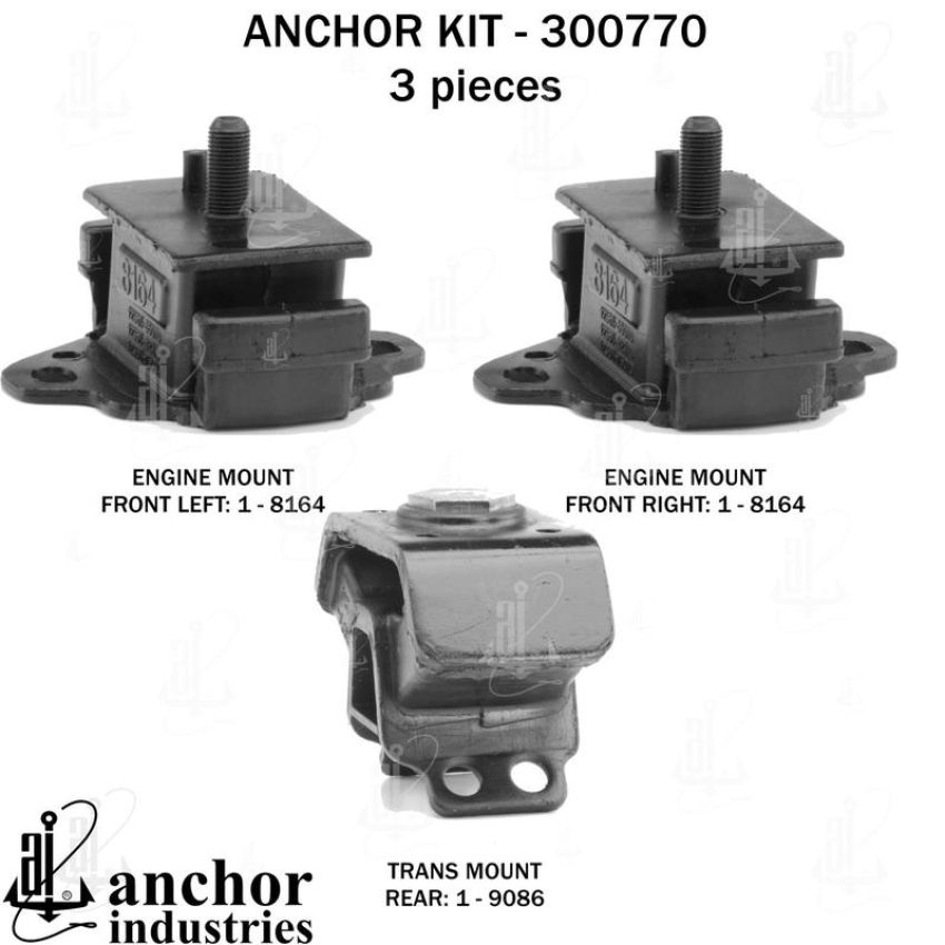 ANCHOR MOUNTS 300770 ENGINE MNT KIT