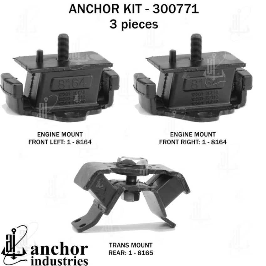 ANCHOR MOUNTS 300771 ENGINE MNT KIT