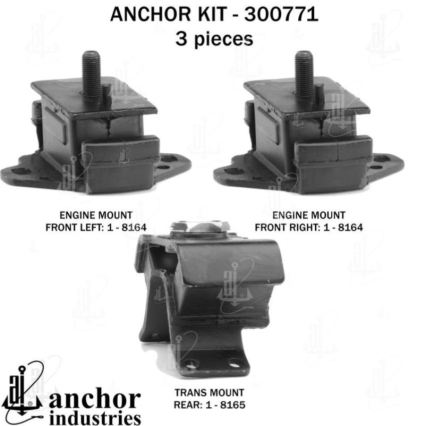ANCHOR MOUNTS 300771 ENGINE MNT KIT
