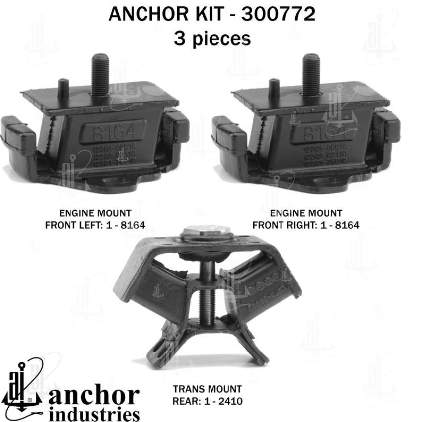 ANCHOR MOUNTS 300772 ENGINE MNT KIT