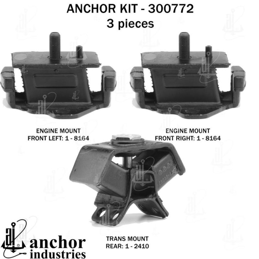 ANCHOR MOUNTS 300772 ENGINE MNT KIT