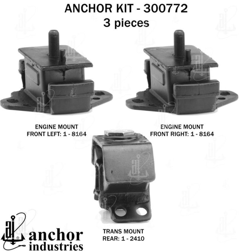 ANCHOR MOUNTS 300772 ENGINE MNT KIT
