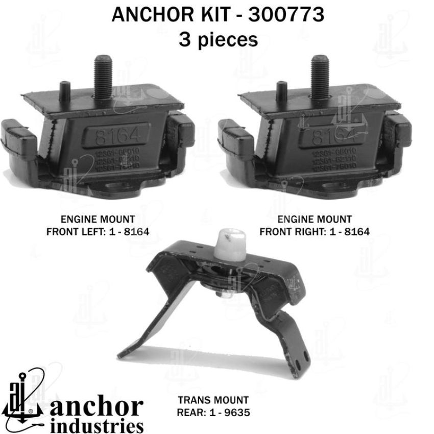 ANCHOR MOUNTS 300773 ENGINE MNT KIT