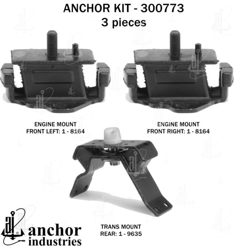 ANCHOR MOUNTS 300773 ENGINE MNT KIT