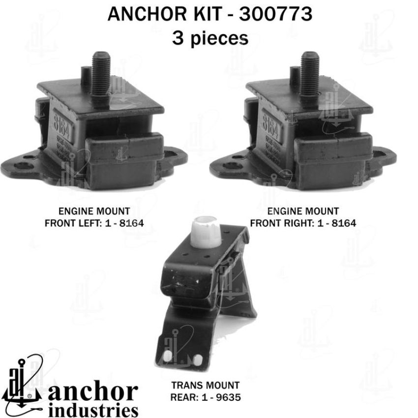ANCHOR MOUNTS 300773 ENGINE MNT KIT