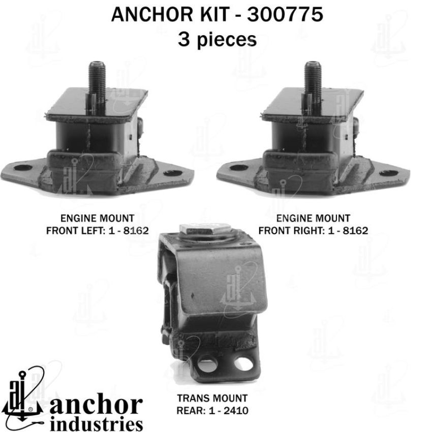 ANCHOR MOUNTS 300775 ENGINE MNT KIT