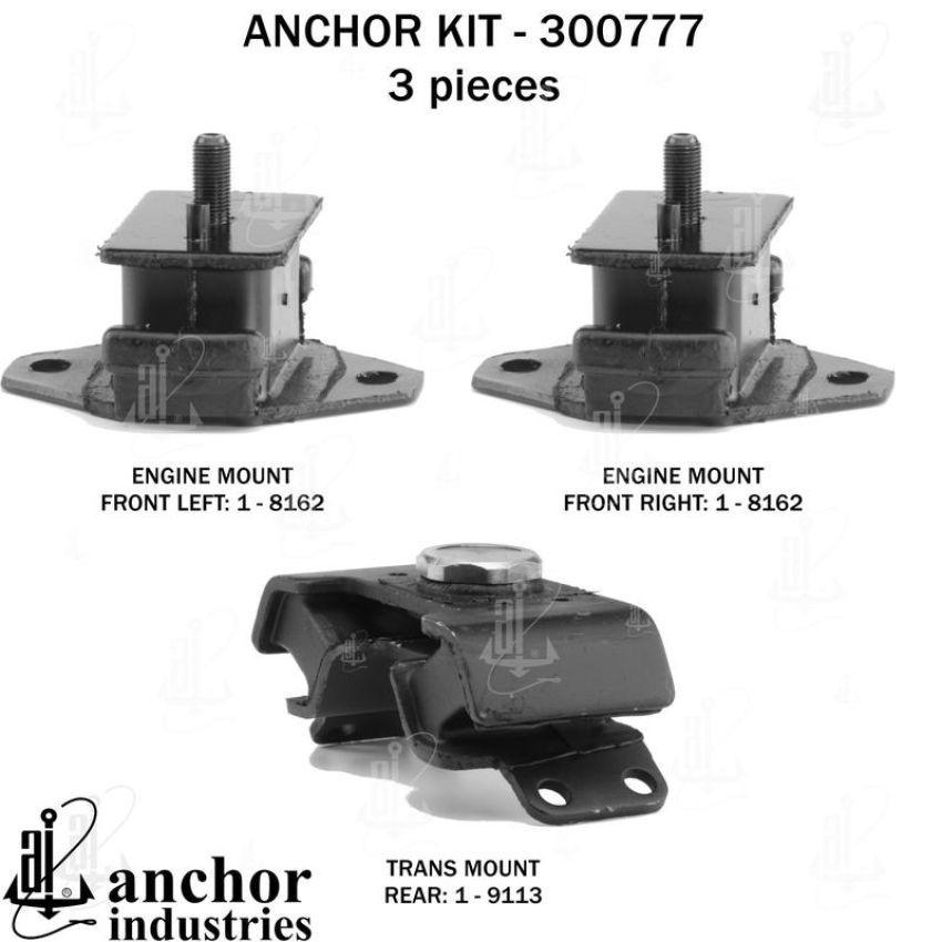 ANCHOR MOUNTS 300777 ENGINE MNT KIT