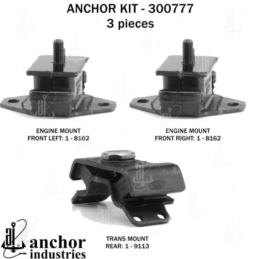 ANCHOR MOUNTS 300777 ENGINE MNT KIT