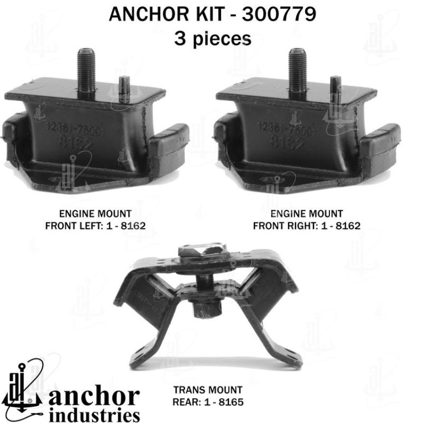 ANCHOR MOUNTS 300779 ENGINE MNT KIT