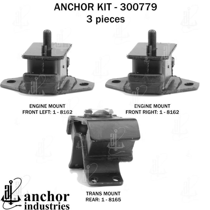 ANCHOR MOUNTS 300779 ENGINE MNT KIT