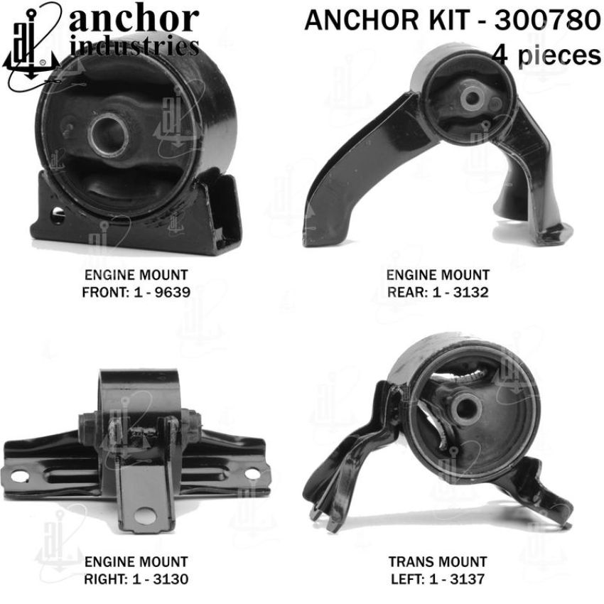 ANCHOR MOUNTS 300780 ENGINE MNT KIT