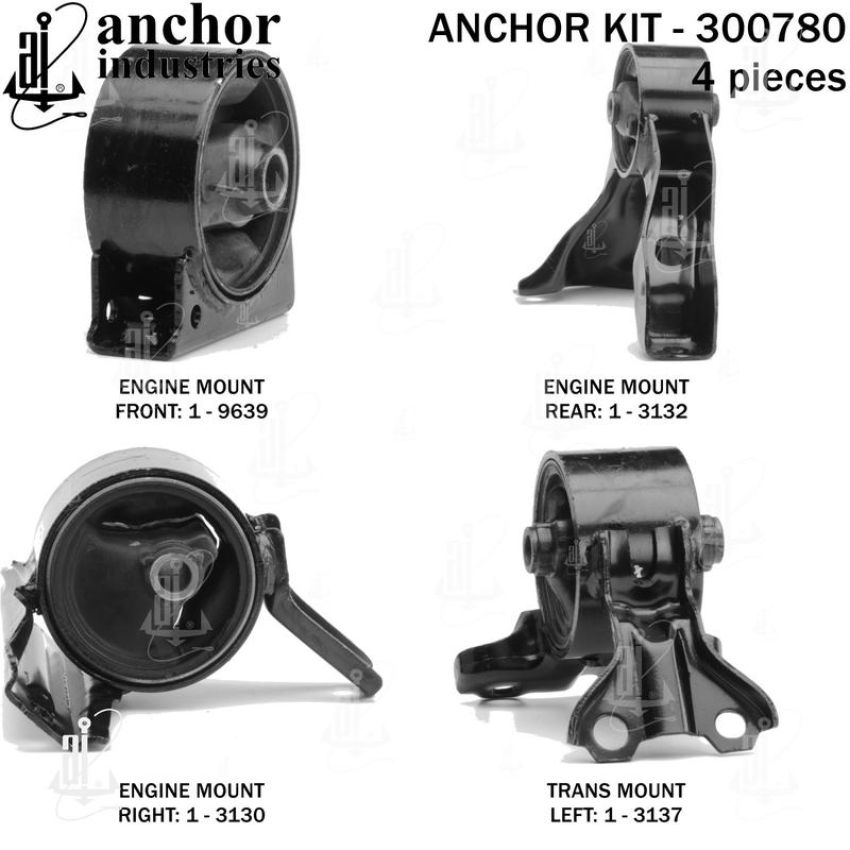 ANCHOR MOUNTS 300780 ENGINE MNT KIT