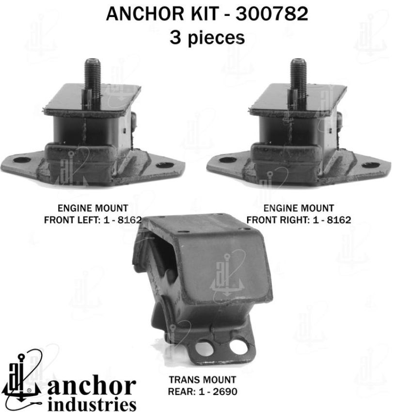 ANCHOR MOUNTS 300782 ENGINE MNT KIT