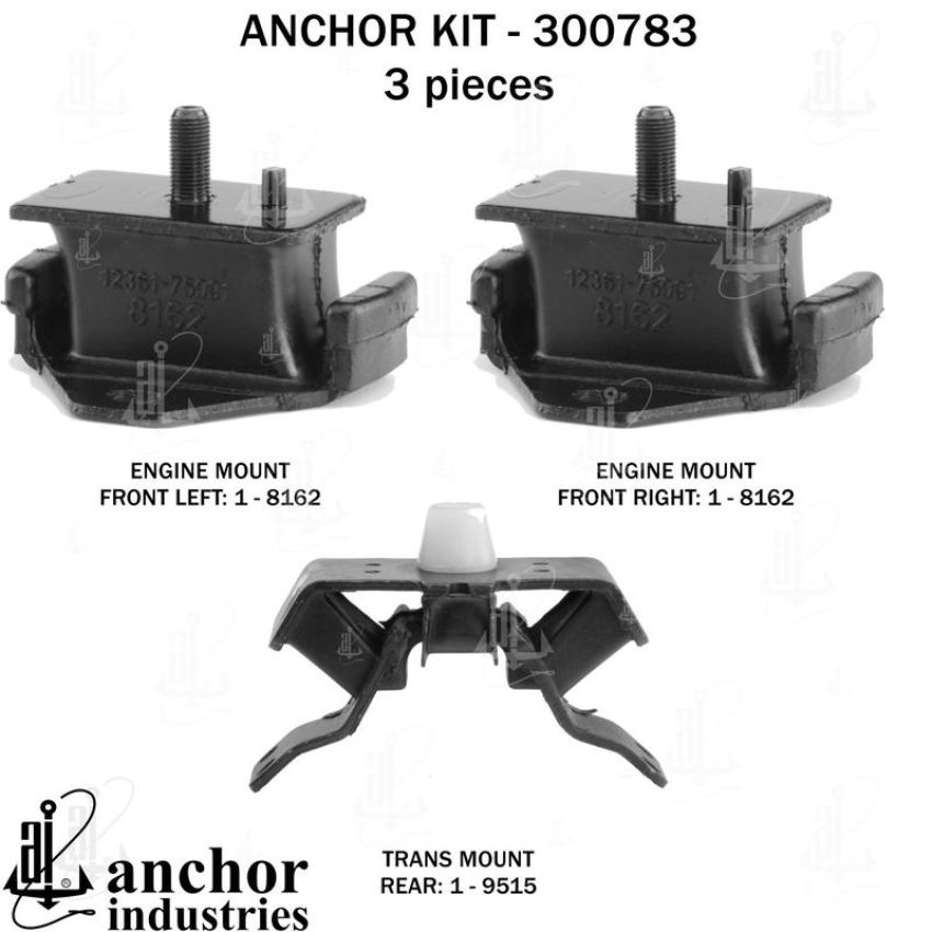 ANCHOR MOUNTS 300783 ENGINE MNT KIT