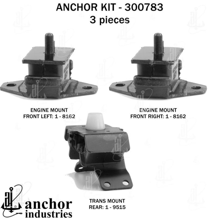 ANCHOR MOUNTS 300783 ENGINE MNT KIT
