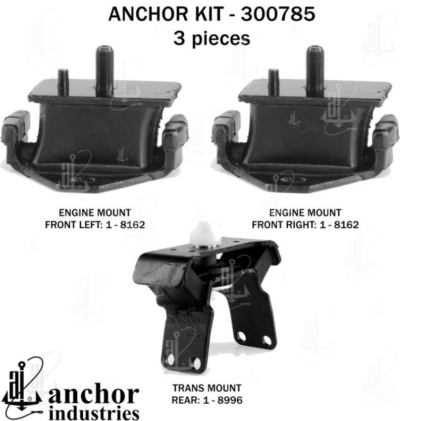 ANCHOR MOUNTS 300785 ENGINE MNT KIT