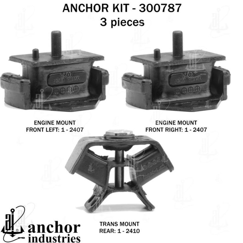 ANCHOR MOUNTS 300787 ENGINE MNT KIT