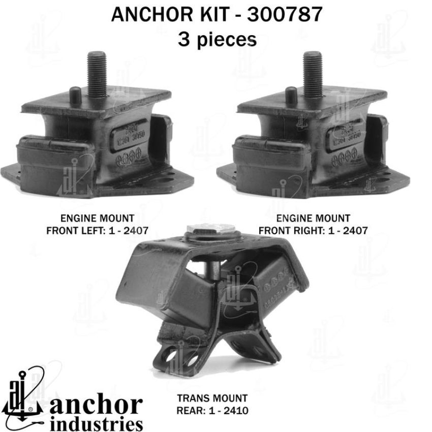 ANCHOR MOUNTS 300787 ENGINE MNT KIT