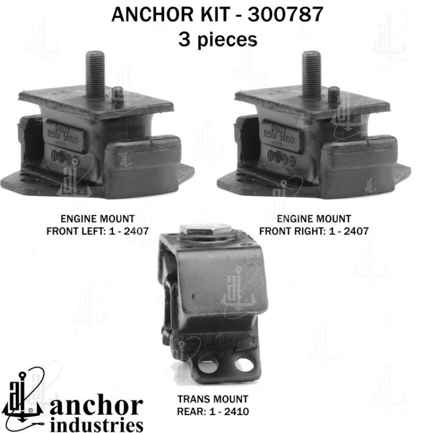 ANCHOR MOUNTS 300787 ENGINE MNT KIT