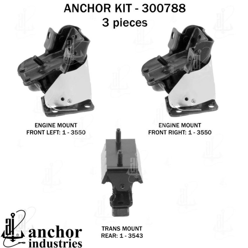 ANCHOR MOUNTS 300788 ENGINE MNT KIT