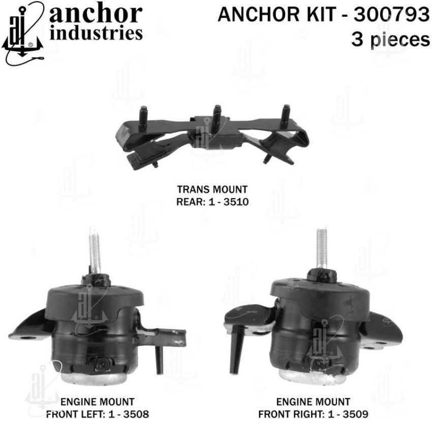 ANCHOR MOUNTS 300793 ENGINE MNT KIT