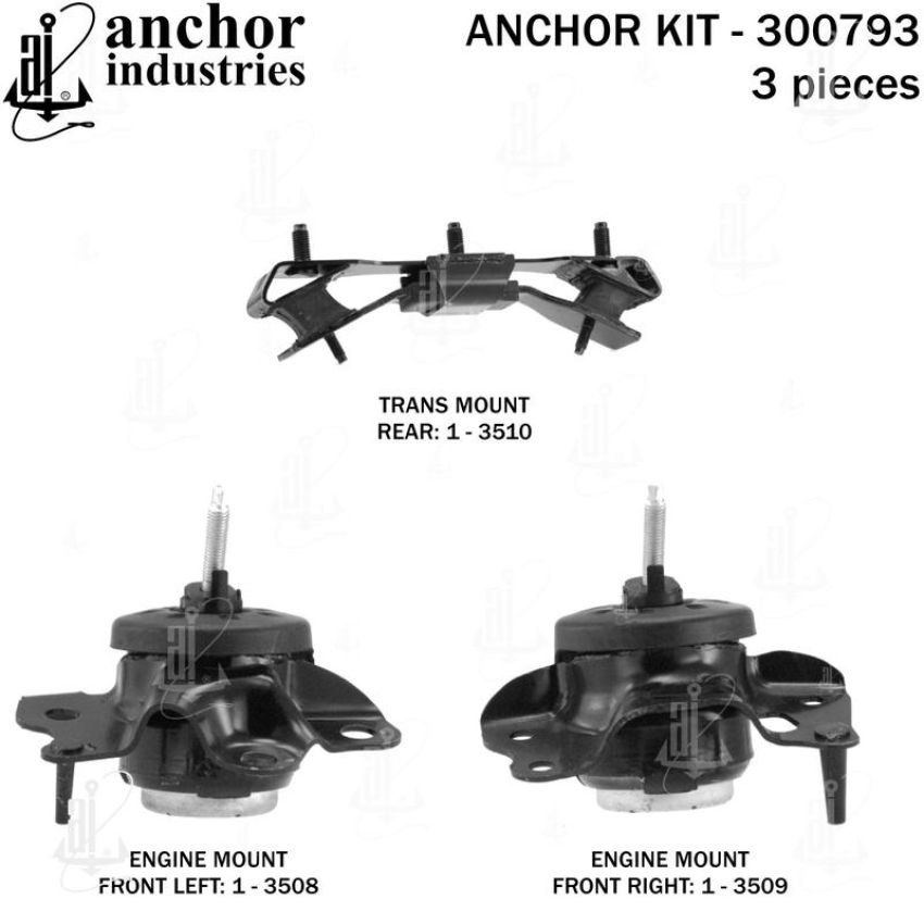 ANCHOR MOUNTS 300793 ENGINE MNT KIT