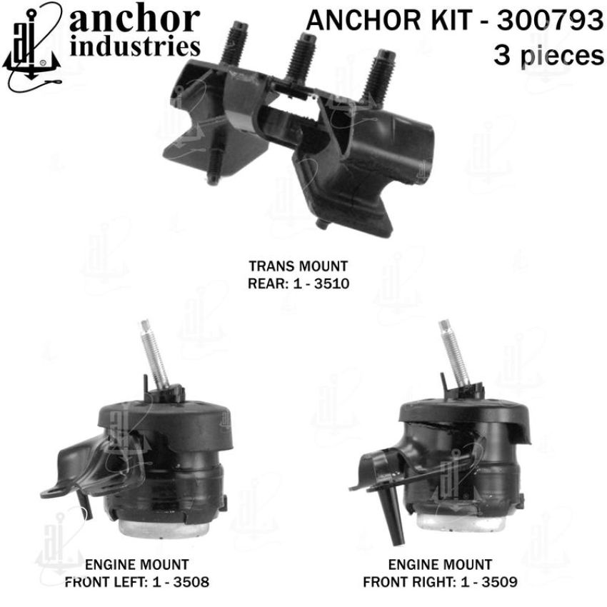 ANCHOR MOUNTS 300793 ENGINE MNT KIT