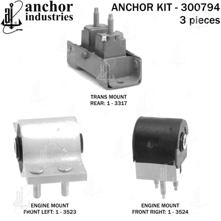 ANCHOR MOUNTS 300794 ENGINE MNT KIT