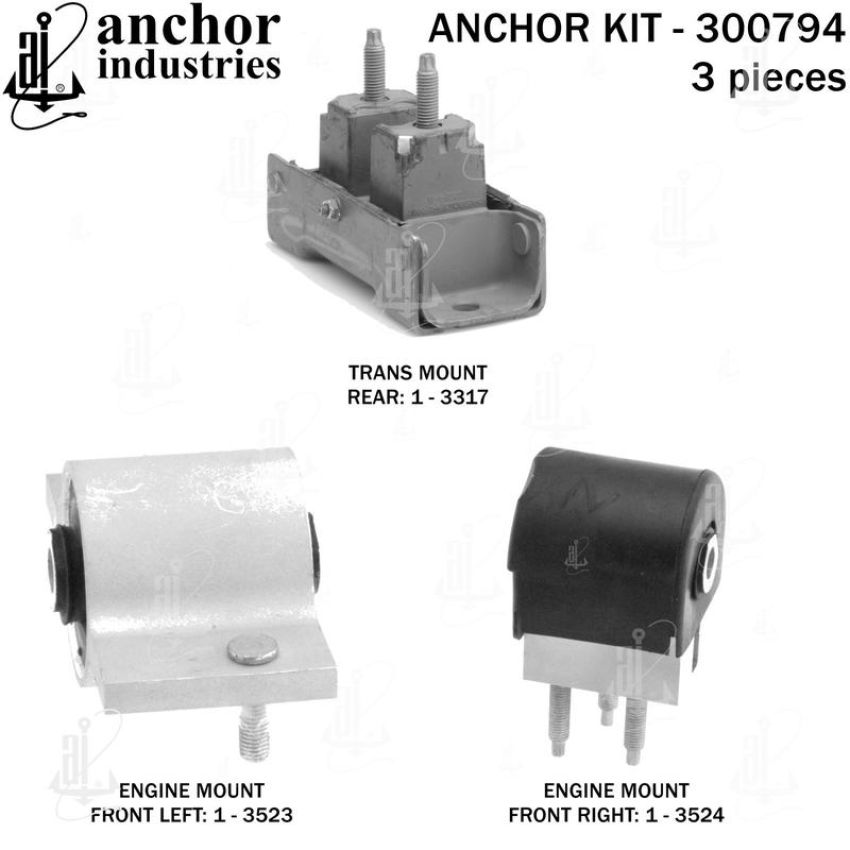 ANCHOR MOUNTS 300794 ENGINE MNT KIT