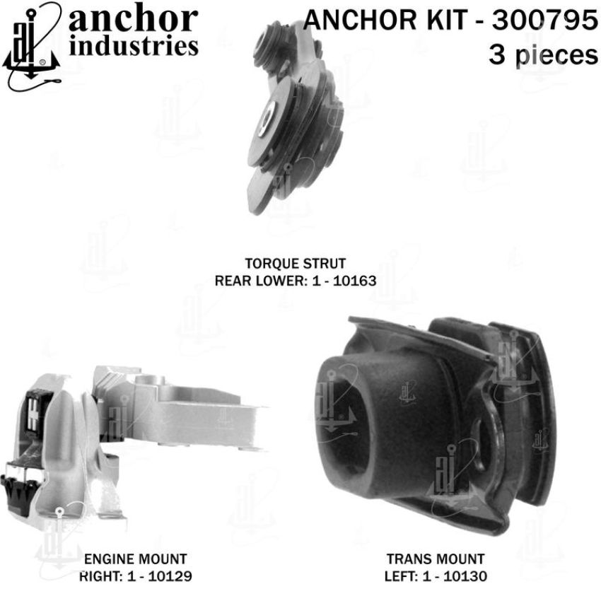 ANCHOR MOUNTS 300795 ENGINE MNT KIT