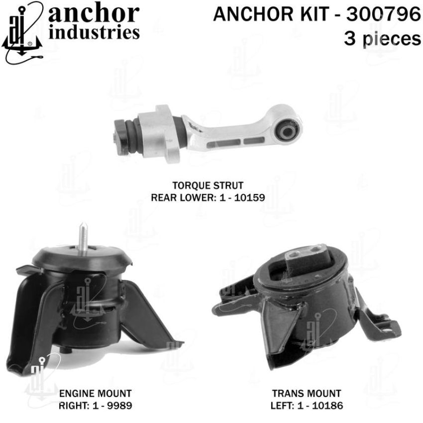 ANCHOR MOUNTS 300796 ENGINE MNT KIT