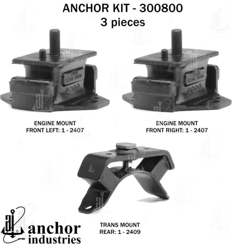 ANCHOR MOUNTS 300800 ENGINE MNT KIT