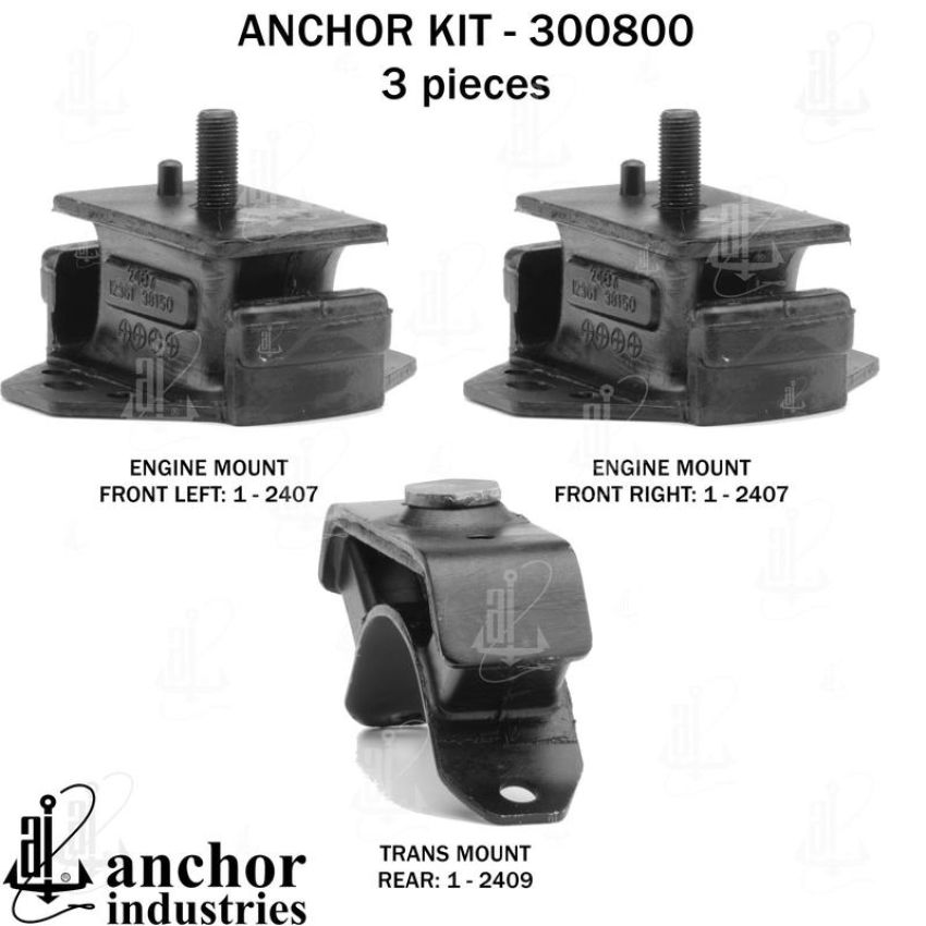 ANCHOR MOUNTS 300800 ENGINE MNT KIT