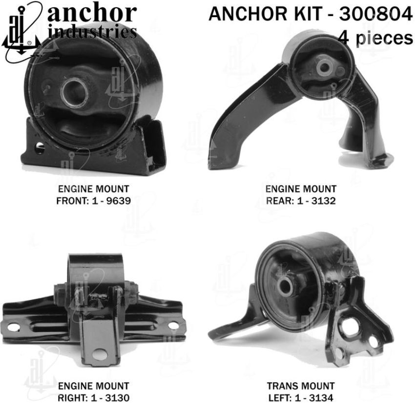 ANCHOR MOUNTS 300804 ENGINE MNT KIT