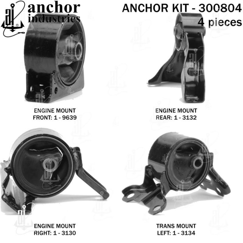 ANCHOR MOUNTS 300804 ENGINE MNT KIT