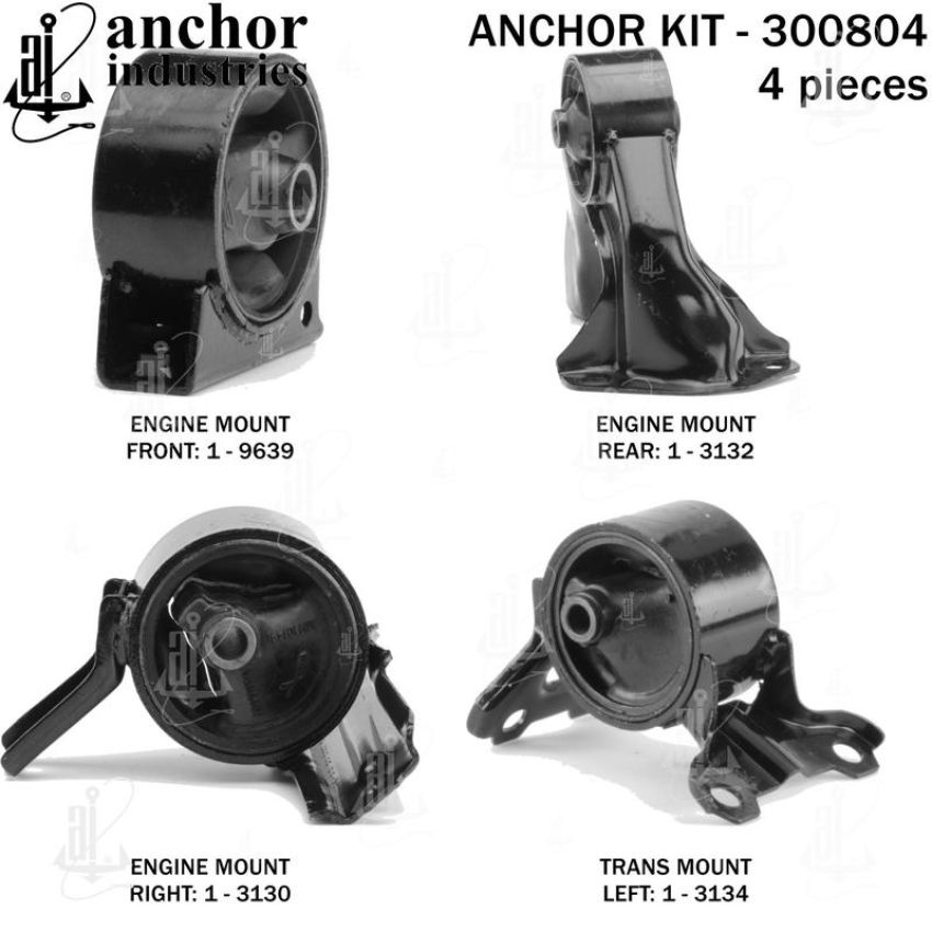 ANCHOR MOUNTS 300804 ENGINE MNT KIT