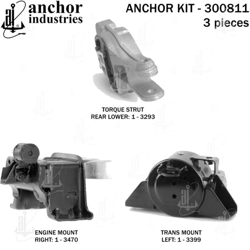 ANCHOR MOUNTS 300811 ENGINE MNT KIT