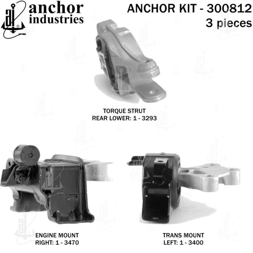 ANCHOR MOUNTS 300812 ENGINE MNT KIT