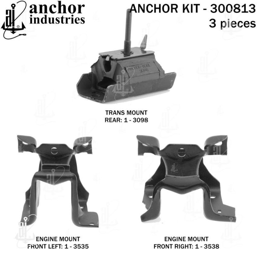 ANCHOR MOUNTS 300813 ENGINE MNT KIT