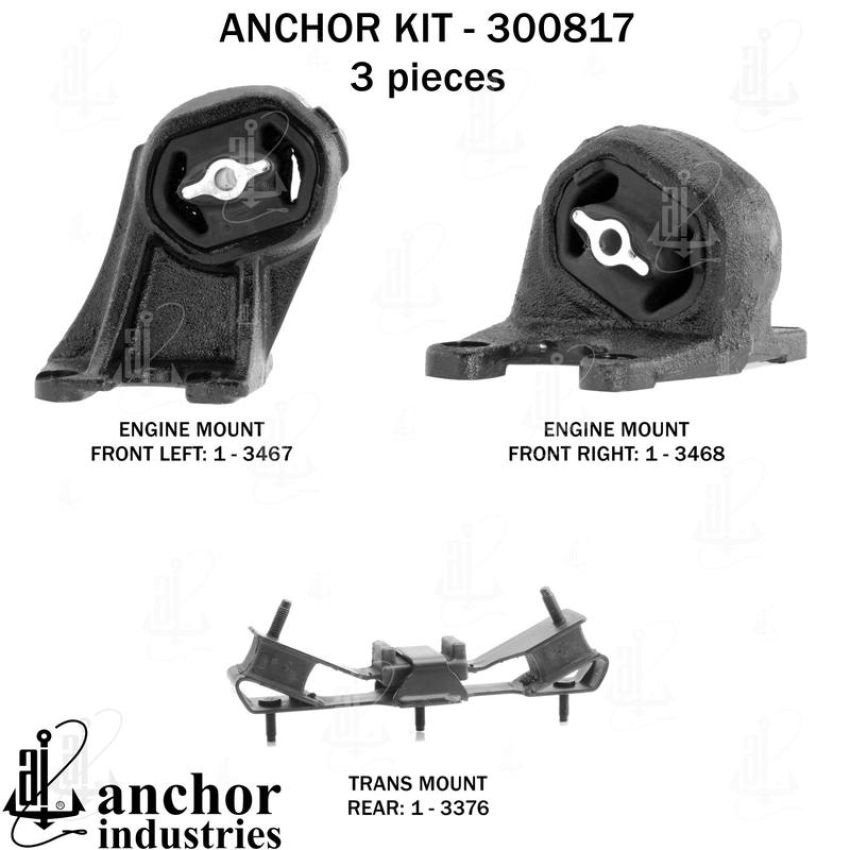 ANCHOR MOUNTS 300817 ENGINE MNT KIT