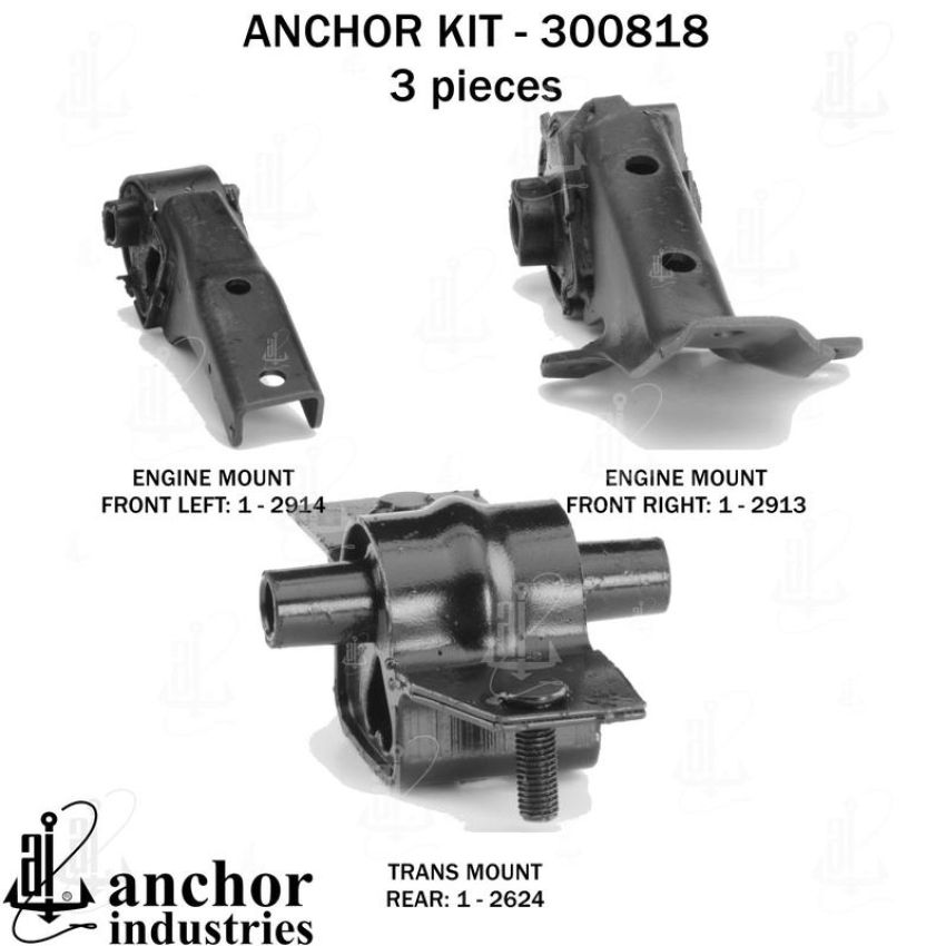 ANCHOR MOUNTS 300818 ENGINE MNT KIT